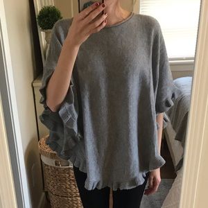 Cashmere poncho